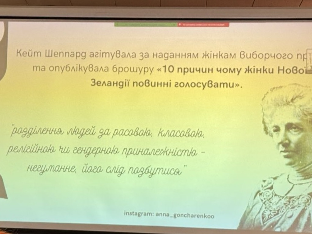 Історія суфражизму та боротьби за права жінок в Україні.
