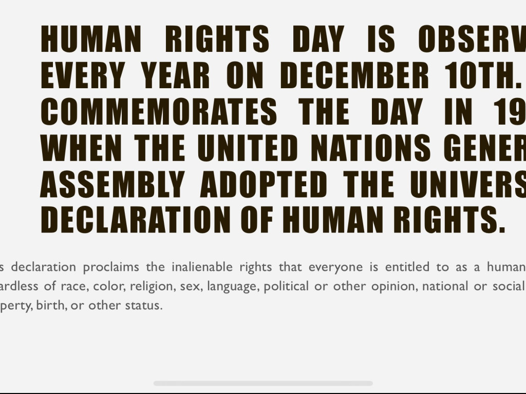 "HUMAN RIGHTS DAY"