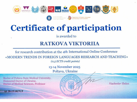 Склад студентської наукової групи 2024-2025