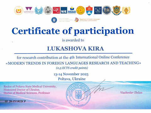 Склад студентської наукової групи 2024-2025