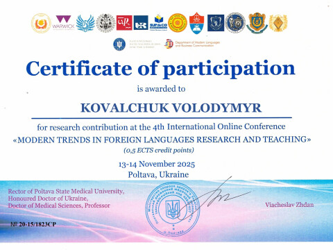 Склад студентської наукової групи 2024-2025